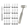 Osteotomes, 10 pcs set + mallet