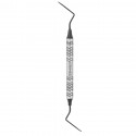 Root elevator Heidbrink, apexes of teeth, serrated, black ceramic coated, W- 1.5 mm, L- 18 cm