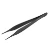 Dissecting tweezer Adson, black ceramic coated, straight, L- 12 cm