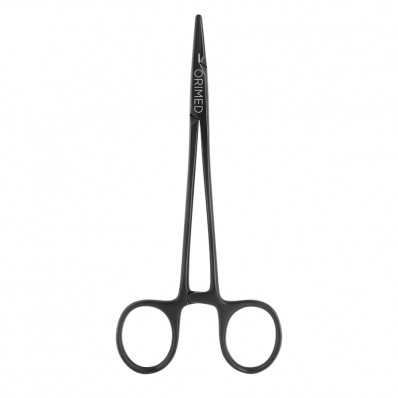 Needle holder Crile-Wood with TC, black ceramic coated, straight, L- 14.5 cm