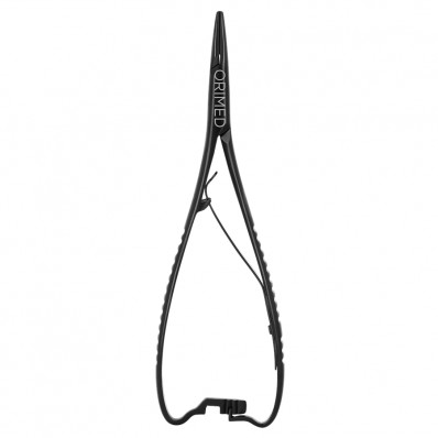 Needle holder Matthieu with TC, black ceramic coated, straight, L- 14 cm