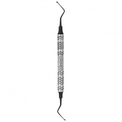 Bone curette Lucas, black ceramic coated, W- 1.5 mm x 1.5 mm, L- 18 cm