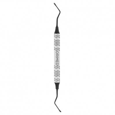 Bone curette Lucas, black ceramic coated, W- 2.0 mm x 2.0 mm, L- 18 cm