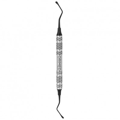 Bone curette Lucas, black ceramic coated, W- 3.0 mm x 3.0 mm, L- 18 cm