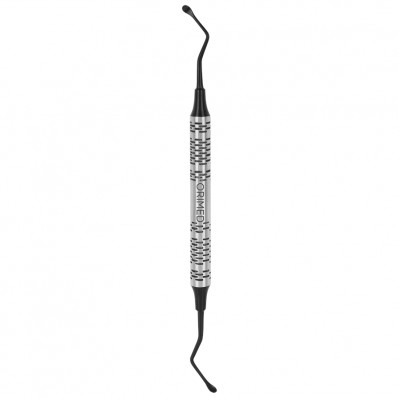 Bone curette Lucas, black ceramic coated, W- 3.5 mm x 3.5 mm, L- 18 cm