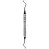 Bone curette Lucas, serrated, black ceramic coated, W- 2.5 mm x 2.5 mm, L- 18 cm