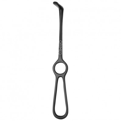 Retractor Langenbeck, reverse, black ceramic coated, 40 mm x 11 mm, L-21 cm