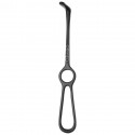 Retractor Langenbeck, reverse, black ceramic coated, 40 mm x 11 mm, L-21 cm