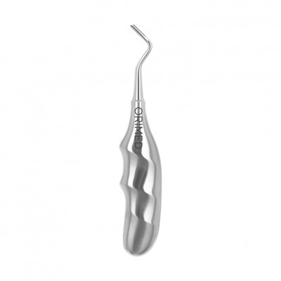 Root elevator Bein, with anatomic handle, right, W- 3 mm