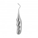 Root elevator Bein, with anatomic handle, right, W- 3 mm