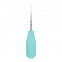 Luxator, straight, W- 1 mm, turquoise handle