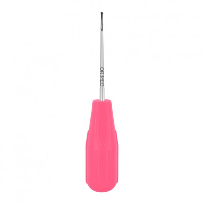 Luxator, curved, W- 3 mm, handle pink