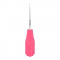 Luxator, curved, W- 3 mm, handle pink