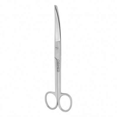 Sims scissors, sharp/blunt, curved, L- 18.5 cm