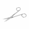 Goldmann-Fox scissors, sharp/sharp, curved, serrated, L- 13 cm