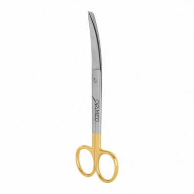 Sims scissors with TC, sharp/blunt, curved, L- 16.5 cm