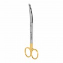 Sims scissors with TC, sharp/blunt, curved, L- 16.5 cm