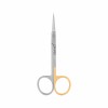 Iris scissors with TC, sharp/sharp, straight, serrated, L- 11.5 cm