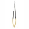 Microsurgical Westcott scissors with TC, curved, L- 18 cm