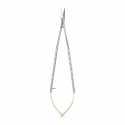 Microsurgical Westcott scissors with TC, straight, L- 18 cm