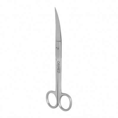 Surgical scissors, sharp/sharp, curved, L- 18.5 cm