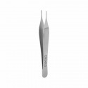 Delicate tissue tweezer Adson-Micro, 1x2 teeth, straight, L- 12 cm