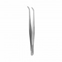 Tissue tweezer Standard, 1x2 teeth, curved, L- 14.5 cm