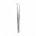 Surgical suture tweezers, dia 2.2 mm, curved, L- 15 cm