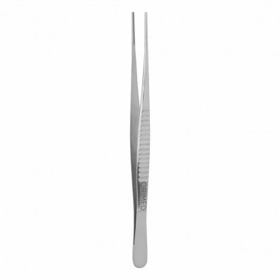 De Bakey atraumatic tweezer, straight, W- 2 mm, L- 20 cm