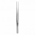 De Bakey atraumatic tweezer, straight, W- 2 mm, L- 20 cm