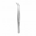 De Bakey atraumatic tweezer, curved, W- 2 mm, L- 16 cm