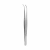 Tissue tweezer Semken, 1x2 teeth, curved, L- 15 cm