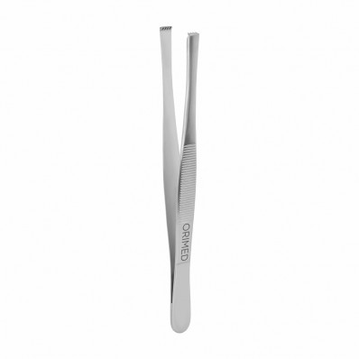 Tissue tweezer Standard, 4x5 teeth, straight, L- 16 cm