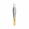 Tissue tweezer Adson with TC, straight, L- 12 cm