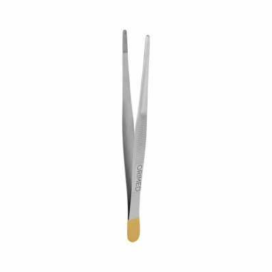 Dissecting tweezer Standard with TC, straight, L- 14 cm