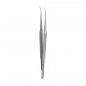 Microsurgical tweezer Fig. 7, 1x2 teeth, curved, L- 15.5 cm