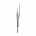 Microsurgical tweezer Fig. 8A, 1x2 teeth, straight, L- 18 cm