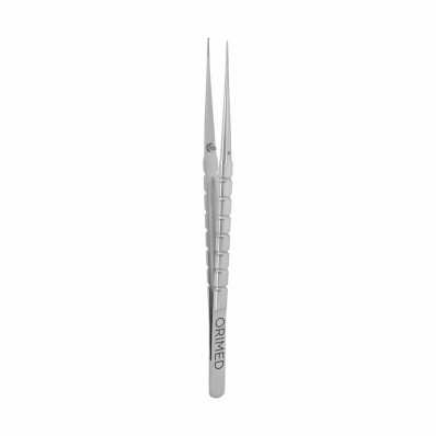 Pęseta mikrochirurgiczna 1x2 ząbki z nasypem diamentowym - prosta, dł. 18 cm