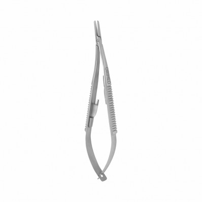 Needle holder Castroviejo, angled, L- 14 cm