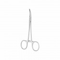 Hemostatic forceps, Kocher, 1x2 teeth, curved L- 12 cm