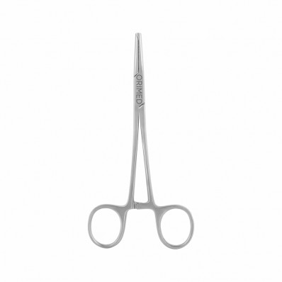 Hemostatic forceps, Kocher, 1x2 teeth, straight L- 14 cm