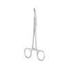 Halsted-mosquito hemostatic forceps, with lock, curved – 14 cm