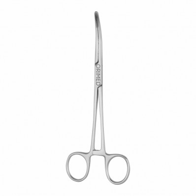 Hemostatic forceps, Rochester-Pean, curved L- 18 cm