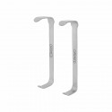 Retractor Farabeuf, L- 12.5 cm, 28x12 mm, 32x12 mm, set of 2 pcs