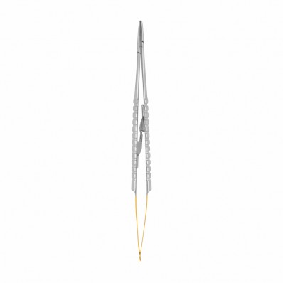 Needle holder Castroviejo with TC, straight, L- 18 cm