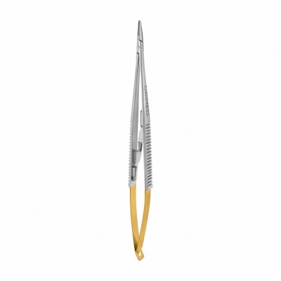 Needle holder Castroviejo with TC, straight, L- 18 cm