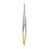 Needle holder Castroviejo with TC, curved, L- 18 cm