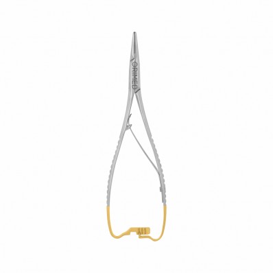 Needle holder Matthieu with TC, straight, L- 14 cm