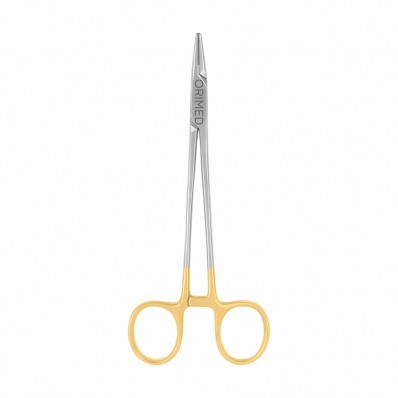 Needle holder Mayo-Hegar with TC, straight, L-16.5 cm