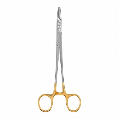 Needle holder Olsen-Hegar with TC, straight, L- 19 cm